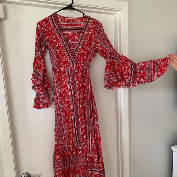 Cross tie boho dress - Picture 1 of 1